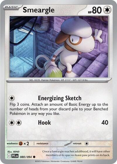 Smeargle (ME02: Phantasmal Flames) Near Mint Reverse Holofoil - Nick Nack's Full Frontal Attack