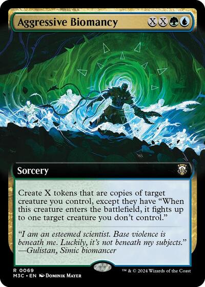 Aggressive Biomancy (Extended Art) (Commander: Modern Horizons 3) Near Mint - Nick Nack's Full Frontal Attack