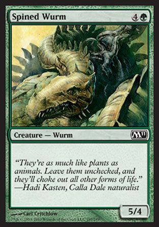 Spined Wurm (Magic 2011 Core Set) Near Mint - Nick Nack's Full Frontal Attack