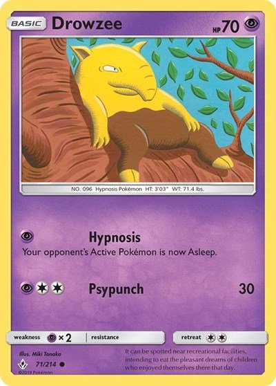 Drowzee (SM - Unbroken Bonds) Near Mint - Nick Nack's Full Frontal Attack