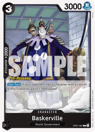 Baskerville (500 Years in the Future Pre - Release Cards) Near Mint - Nick Nack's Full Frontal Attack