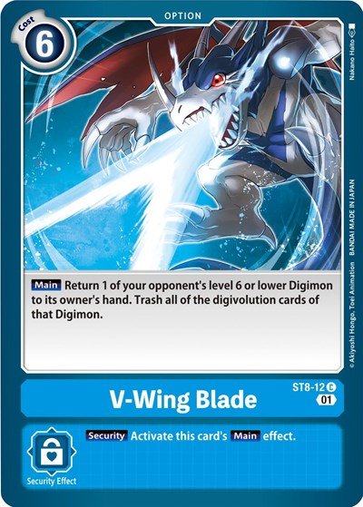 V - Wing Blade (Starter Deck 08: Ulforce Veedramon) Near Mint - Nick Nack's Full Frontal Attack