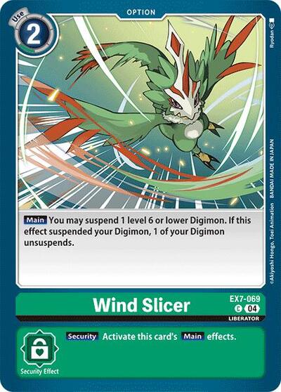 Wind Slicer (Digimon LIBERATOR) Near Mint - Nick Nack's Full Frontal Attack