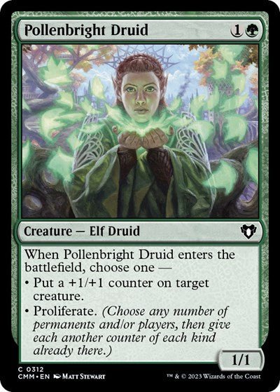 Pollenbright Druid (Commander Masters) Near Mint - Nick Nack's Full Frontal Attack