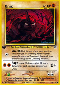 Onix (Neo Genesis) Light Play 1st Edition
