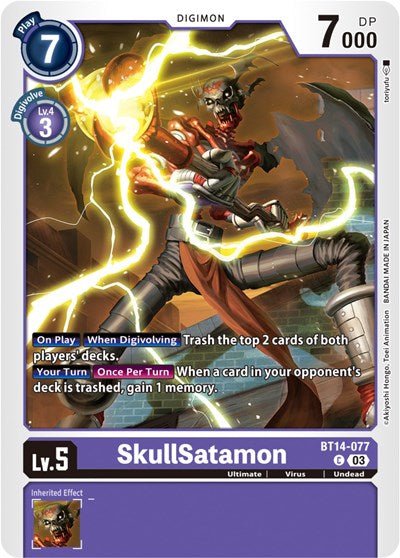 SkullSatamon (Blast Ace) Near Mint - Nick Nack's Full Frontal Attack