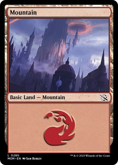Mountain (0280) (March of the Machine) Near Mint - Nick Nack's Full Frontal Attack