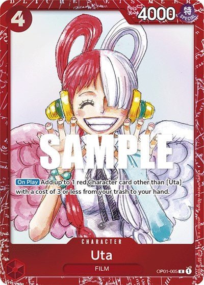 Uta (Premium Card Collection -ONE PIECE FILM RED Edition-) (One Piece Promotion Cards) Near Mint Foil - Nick Nack's Full Frontal Attack