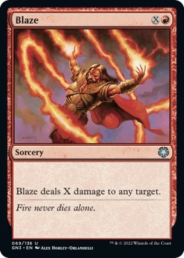 Blaze (Magic Game Night: Free - For - All) Near Mint - Nick Nack's Full Frontal Attack