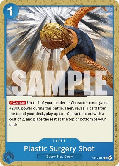 Plastic Surgery Shot (Starter Deck 12: Zoro and Sanji) Near Mint - Nick Nack's Full Frontal Attack