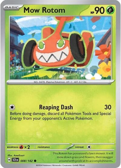 Mow Rotom (SV07: Stellar Crown) Near Mint Reverse Holofoil - Nick Nack's Full Frontal Attack