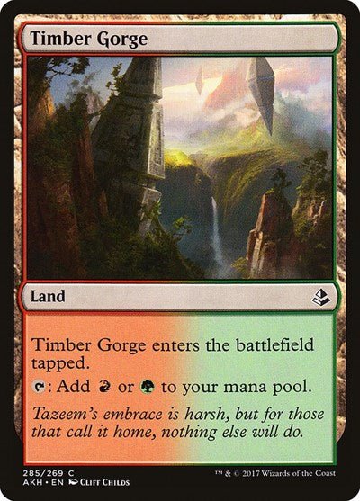 Timber Gorge (Amonkhet) Near Mint - Nick Nack's Full Frontal Attack