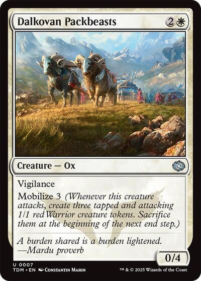 Dalkovan Packbeasts (Tarkir: Dragonstorm) Near Mint - Nick Nack's Full Frontal Attack