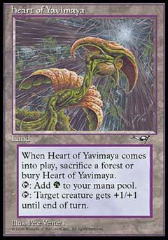Heart of Yavimaya (Alliances) Light Play - Nick Nack's Full Frontal Attack