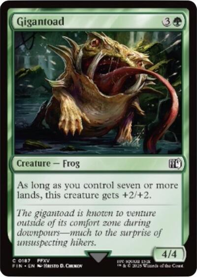 Gigantoad (Universes Beyond: FINAL FANTASY) Near Mint Foil - Nick Nack's Full Frontal Attack