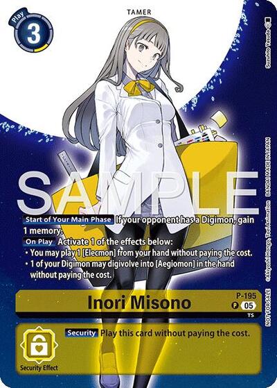 Inori Misono (Digimon Story: Time Stranger Promo Pack) (Digimon Promotion Cards) Near Mint Foil - Nick Nack's Full Frontal Attack