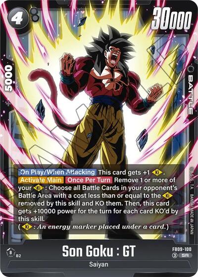 Son Goku : GT FB09-100 (Dual Evolution) Near Mint Holofoil
