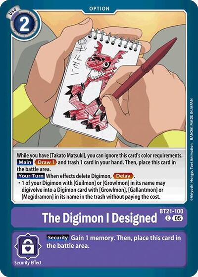 The Digimon I Designed (World Convergence) Near Mint