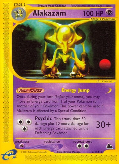 Alakazam (2) (Skyridge) Light Play