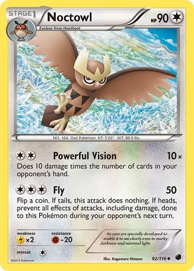 Noctowl (Plasma Freeze) Near Mint - Nick Nack's Full Frontal Attack