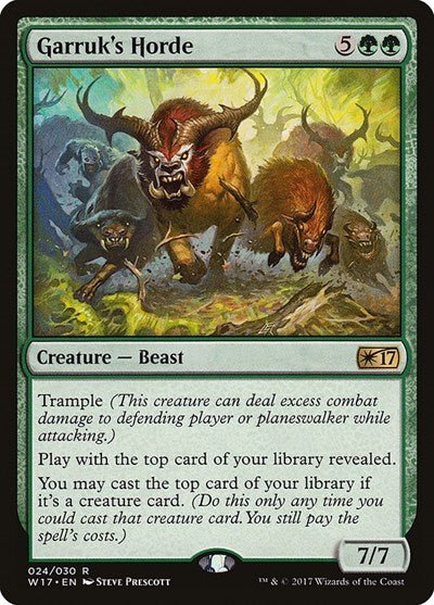 Garruk's Horde (Welcome Deck 2017) Near Mint - Nick Nack's Full Frontal Attack