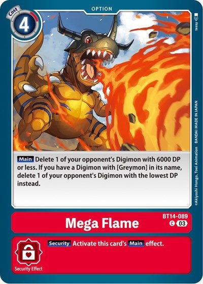 Mega Flame (Blast Ace) Near Mint - Nick Nack's Full Frontal Attack