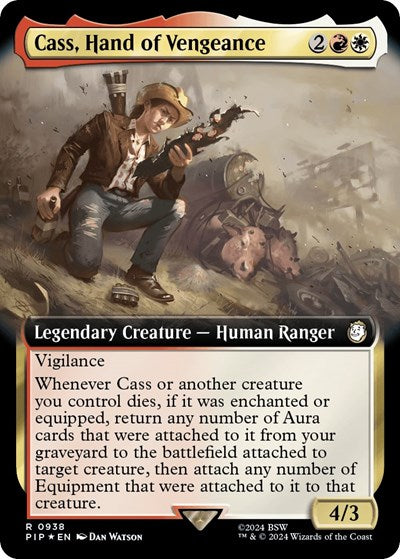 Cass, Hand of Vengeance (Extended Art) (Surge Foil) (Universes Beyond: Fallout) Near Mint Foil