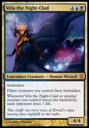 Vela the Night - Clad (Commander's Arsenal) Near Mint Foil - Nick Nack's Full Frontal Attack