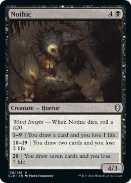 Nothic (Commander Legends: Battle for Baldur's Gate) Near Mint - Nick Nack's Full Frontal Attack