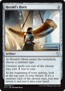 Herald's Horn (Commander 2017) Light Play - Nick Nack's Full Frontal Attack