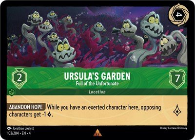 Ursula's Garden - Full of the Unfortunate (Ursula's Return) Near Mint - Nick Nack's Full Frontal Attack