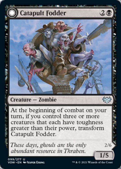 Catapult Fodder / Catapult Captain (Innistrad: Crimson Vow) Near Mint - Nick Nack's Full Frontal Attack