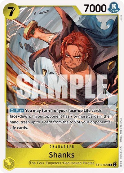Shanks (Ultra Deck: The Three Brothers) Near Mint Foil - Nick Nack's Full Frontal Attack