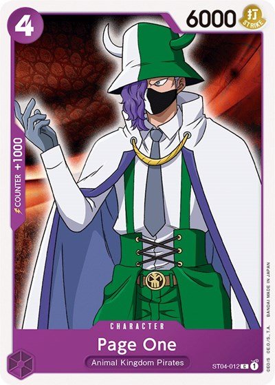 Page One (Starter Deck 4: Animal Kingdom Pirates) Near Mint - Nick Nack's Full Frontal Attack