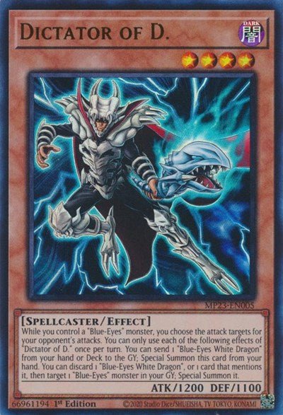 Dictator of D. (25th Anniversary Tin: Dueling Heroes Mega Pack) Light Play 1st Edition - Nick Nack's Full Frontal Attack