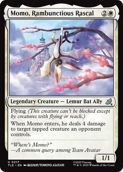 Momo, Rambunctious Rascal (Avatar: The Last Airbender: Eternal-Legal) Near Mint Foil