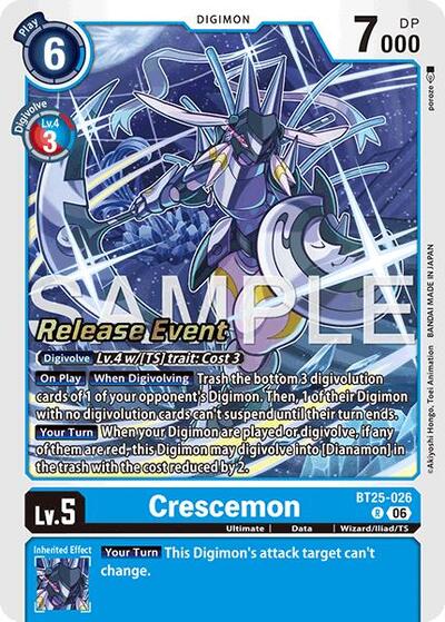 Crescemon (Dual Revolution Release Event Cards) Near Mint