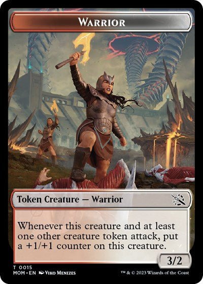 Warrior Token (March of the Machine) Near Mint - Nick Nack's Full Frontal Attack