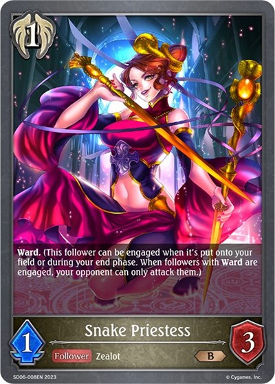 Snake Priestess (SD06: Maculate Ablution) Near Mint - Nick Nack's Full Frontal Attack