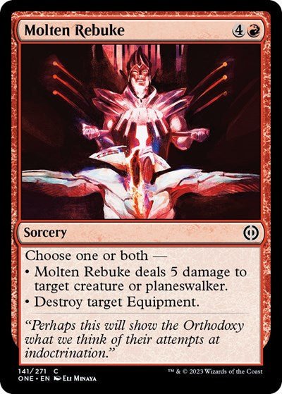 Molten Rebuke (Phyrexia: All Will Be One) Near Mint - Nick Nack's Full Frontal Attack
