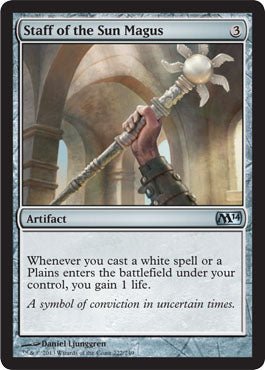 Staff of the Sun Magus (Magic 2014 Core Set) Near Mint - Nick Nack's Full Frontal Attack