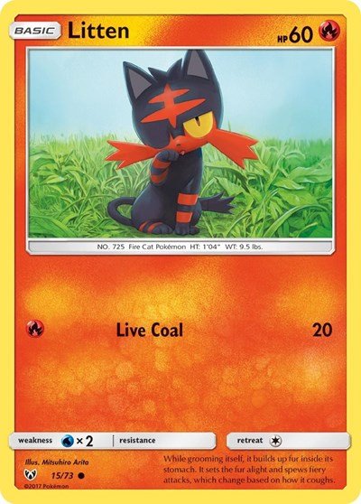 Litten (Shining Legends) Near Mint - Nick Nack's Full Frontal Attack