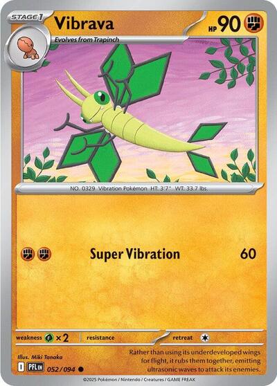 Vibrava (ME02: Phantasmal Flames) Near Mint Reverse Holofoil