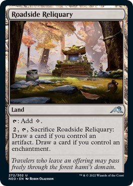 Roadside Reliquary (Kamigawa: Neon Dynasty) Near Mint - Nick Nack's Full Frontal Attack