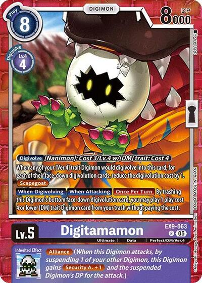Digitamamon (Versus Monsters) Near Mint Foil - Nick Nack's Full Frontal Attack