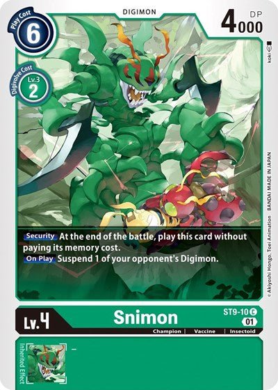 Snimon (Starter Deck 09: Ultimate Ancient Dragon) Near Mint - Nick Nack's Full Frontal Attack