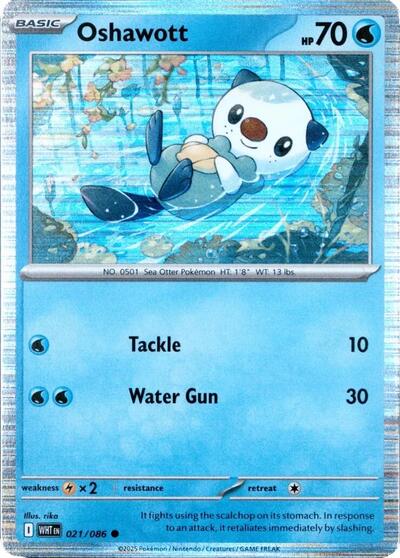 Oshawott - 021/086 (Unova Poster Collection) (Miscellaneous Cards & Products) Near Mint Holofoil - Nick Nack's Full Frontal Attack