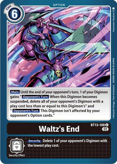 Waltz's End (Versus Royal Knights) Near Mint - Nick Nack's Full Frontal Attack