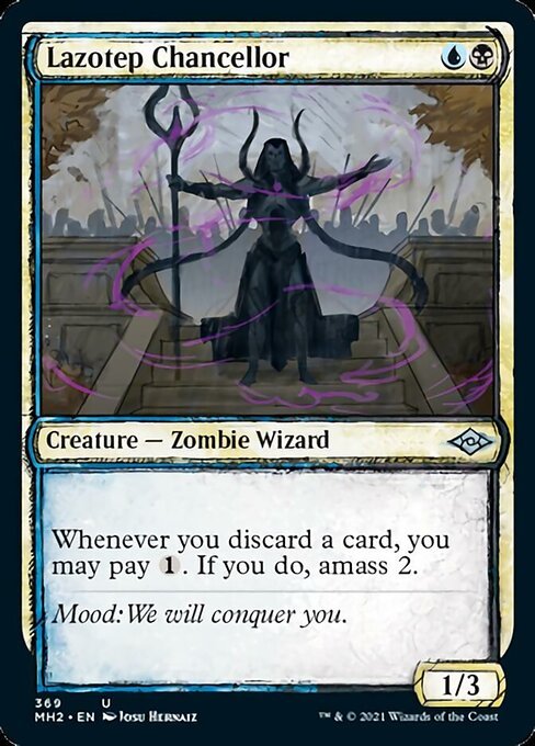 Lazotep Chancellor (Showcase) (Modern Horizons 2) Light Play Foil - Nick Nack's Full Frontal Attack