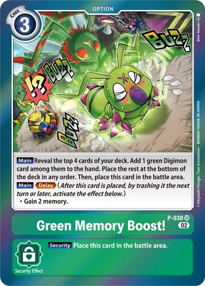 Green Memory Boost! (Resurgence Booster Reprint) (Resurgence Booster) Near Mint - Nick Nack's Full Frontal Attack